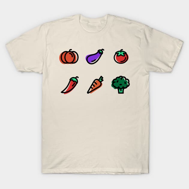 Veggies T-Shirt by foodwear